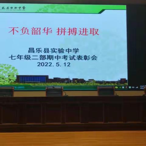 【昌乐县实验中学】表彰优秀，激发斗志；榜样力量，引领前行！