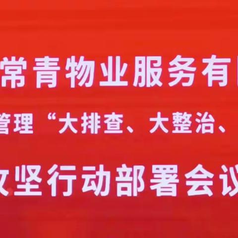 常青物业攻坚行动