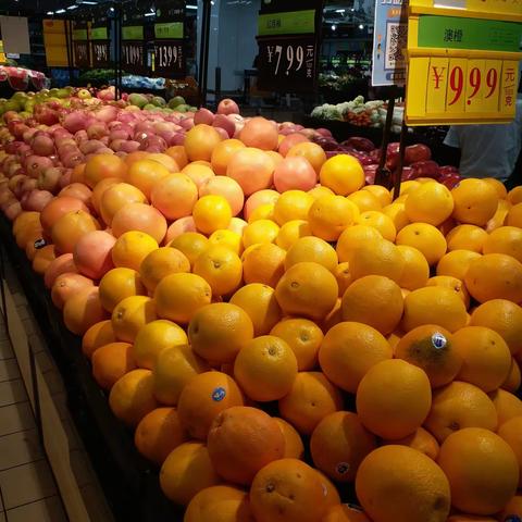 民意店8.20生鲜区三次开业商品陈列