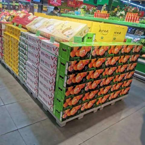 孝感区域水果礼盒陈列图片2023