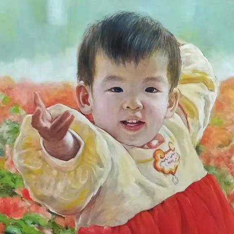 油画《元元的舞蹈》