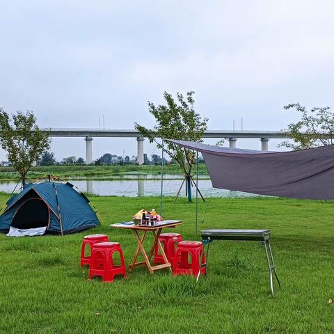 户外烧烤来天景花池啦！