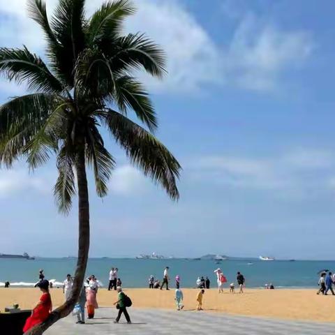 我和老伴去看海