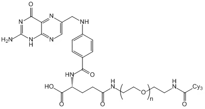 三甲川花菁染料标记聚乙二醇-叶酸CY3-PEG-FA星戈瑞