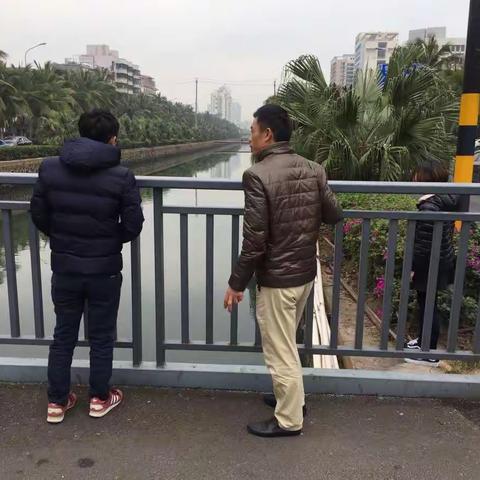 美兰区人民街道新利社区海甸五西路东段水体、白沙湖巡查日记