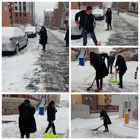 嘉顺物业情系业主，汗水融化冰雪