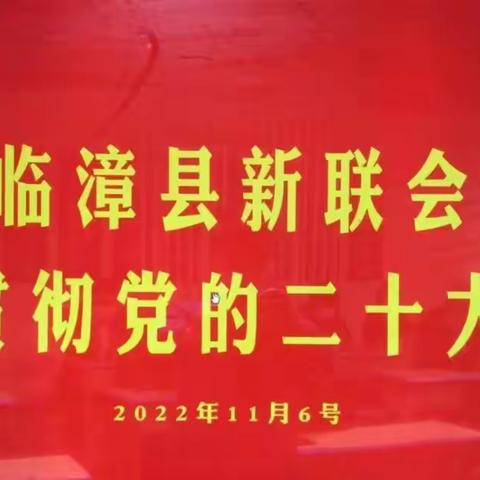 临漳县新联会组织学习贯彻党的二十大精神