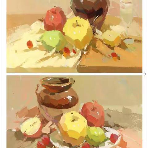 水粉静物考级练习6－8级