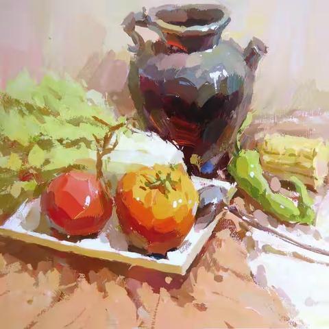 基础水粉画静物教学