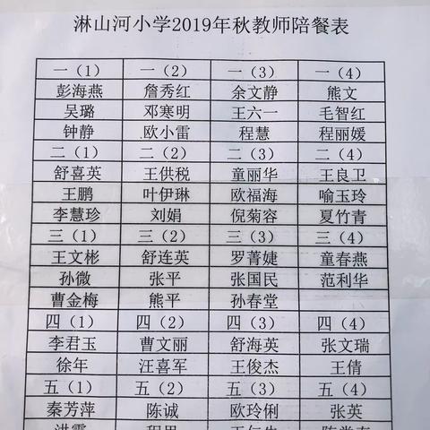 淋山河小学后勤管理——守护天使