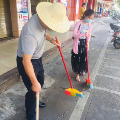 县委机关工委组织干部职工开展“四爱”卫生健康大扫除活动