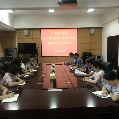 巩义市统计局学习贯彻省委十届六次全会暨省委工作会议精神