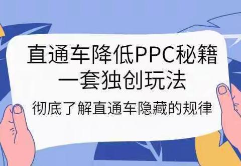 直通车降低PPC教学资料课程 直通车降低PPC学习 培训 视频 教程