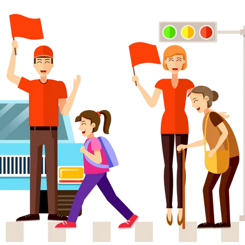 用心“护学” 为爱“站岗”——四5班家长志愿者爱心护学岗进行时