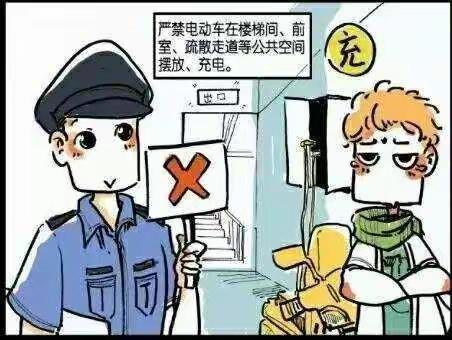 关于禁止电瓶车上楼充电的温馨提示