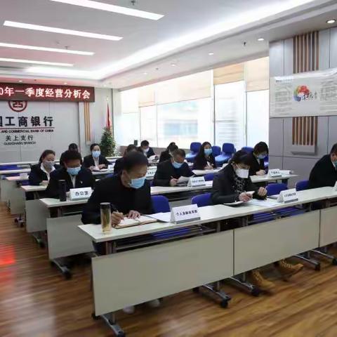 昆明关上支行召开2020年一季度经营分析会