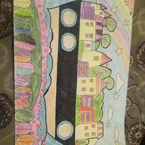 科学幻想 童趣无限--2019级7班科幻画展示