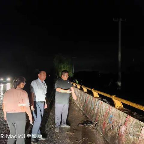 杜良乡巡河查堤应对暴雨极端天气