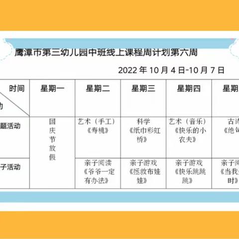 【停课不停学】鹰潭市第三幼儿园“童心抗疫，趣宅时光”中班线上活动（二十一）