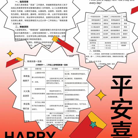 萌兔迎新年  快乐闯关行——记蔡甸区大山口小学一二年级线上情境测查活动