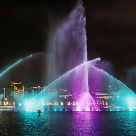 海门新打卡地@府南音乐喷泉🚴🏻
