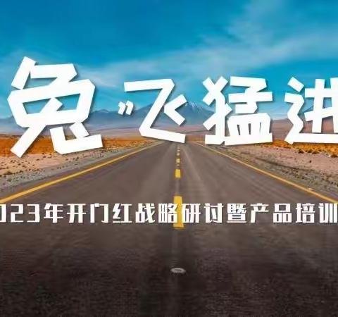 2023年“兔飞猛进”开门红战略研讨暨产品培训班