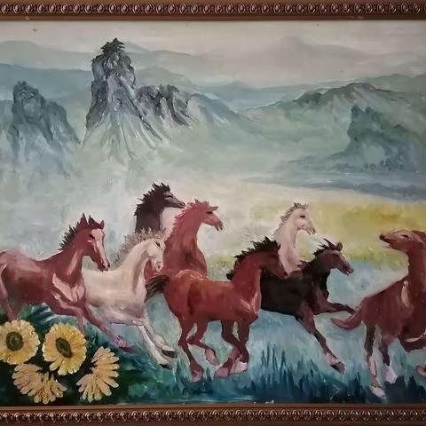 金永日美术作品和荣誉证书