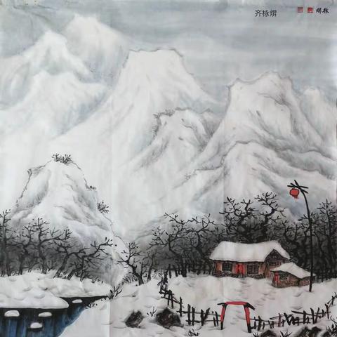 第十一届冰雪高级班，全班小构图和水墨稿（2023.7.24日）