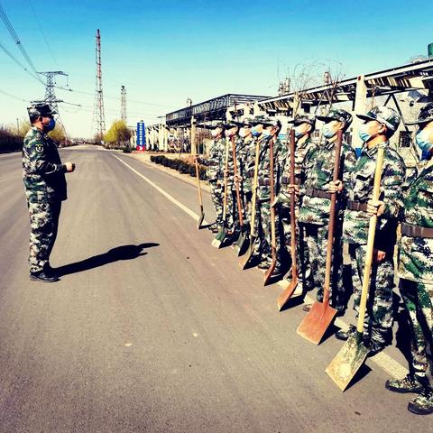 明泉集团抗疫+生产 双拳握紧齐发力——基干民兵守家园