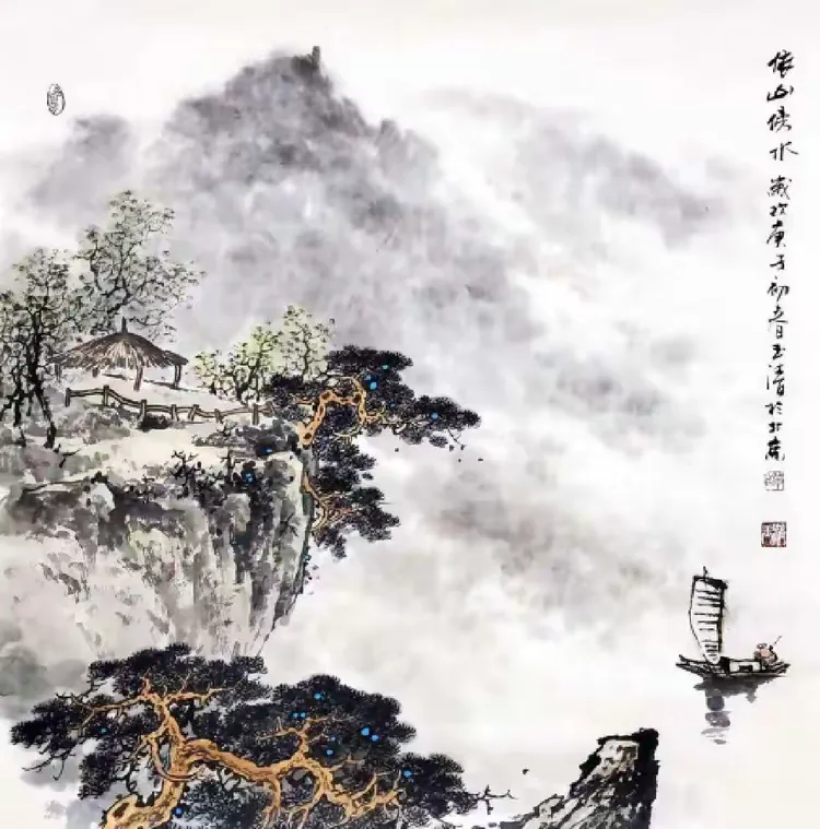 山水画大师单玉清作品欣赏