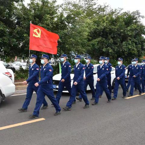 海口消防圆满完成长征八号运载火箭发射跨区域消防安保任务