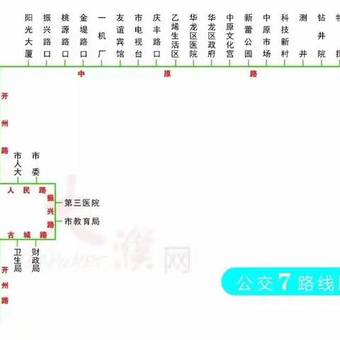 大濮阳公交-7路公交线路图