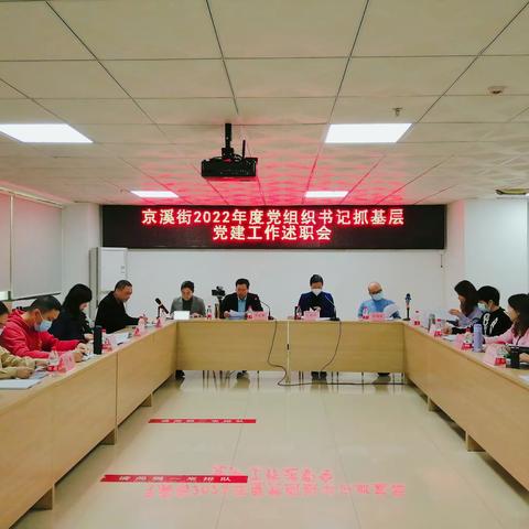 京溪街2022年度党组织书记抓基层党建工作述职会