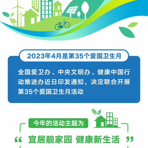 第35个爱国卫生月倡议书