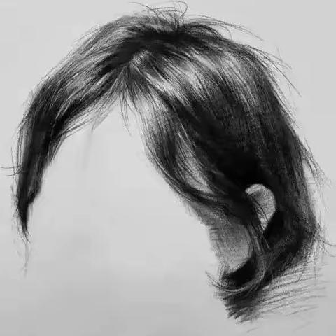 【素描】10个技巧，让你的素描头发，看起来不死板粗糙，有质感