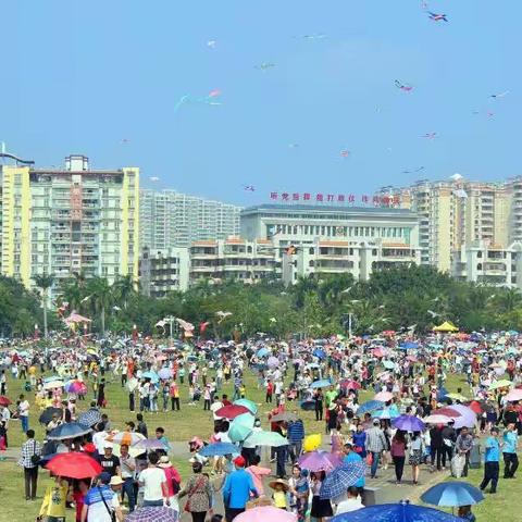 热闹的风筝场😊