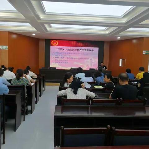 三雷镇人大换届选举业务培训会