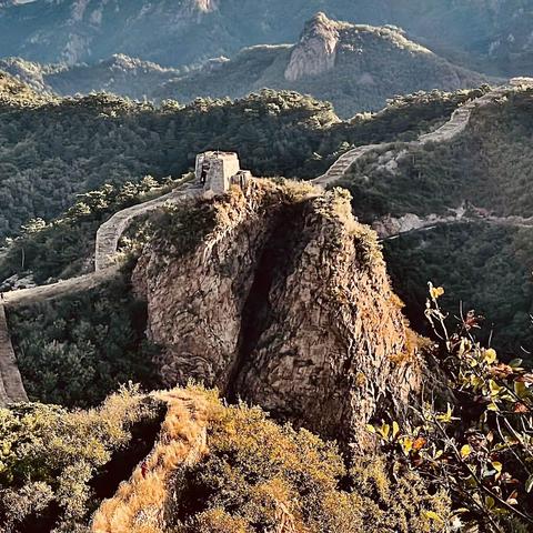 美在锥子山长城