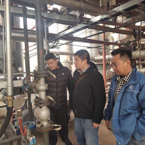 峰峰矿区应急局安监一科到飞耀新能源督导企业复工复产工作