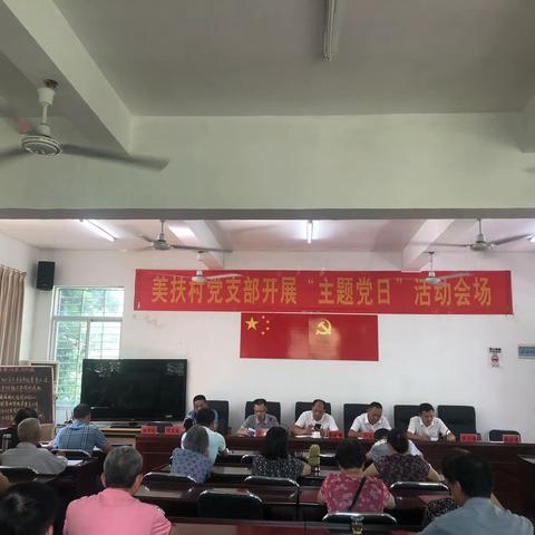 那大镇美扶村党支部开展2022年7月主题党日活动