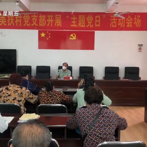 那大镇美扶村委会开展“弘扬良好家风，喜迎党的二十大”主题党日活动