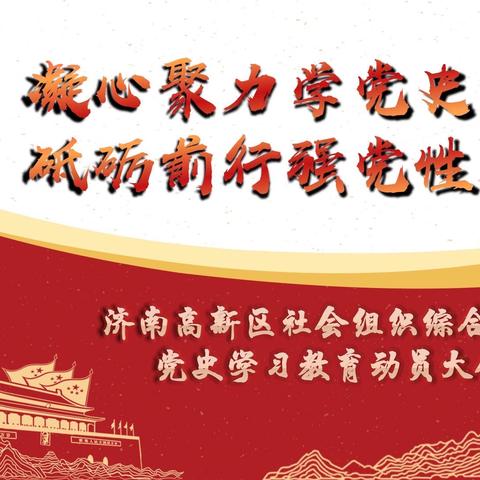 [凝心聚力学党史 砥砺前行强党性]济南高新区社会组织综合党委党史学习教育动员大会