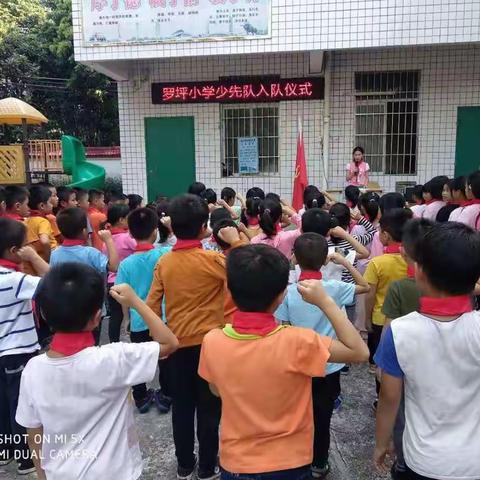 罗坪小学举行少先队入队仪式