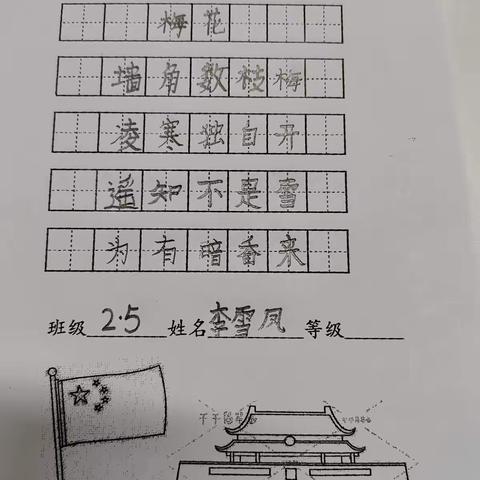 练字书写展示