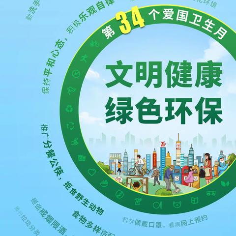 同心抗疫  与卫同行——祥城镇城东社区幼儿园第34个爱国卫生月倡议书