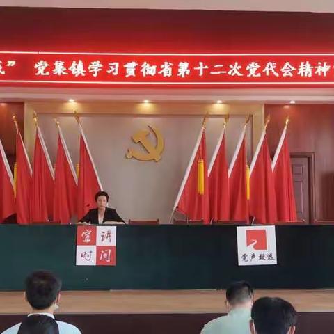 “强国复兴有我 党集镇学习贯彻省第十二次党代会精神宣讲报告会”