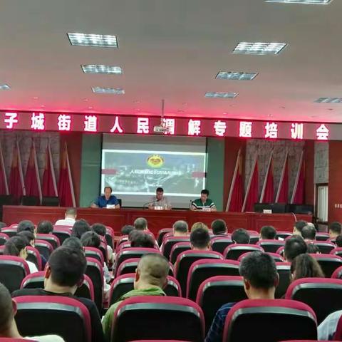 电子城街道召开人民调解专题培训会