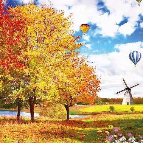 “留住秋天，留住美好”——江家幼儿园小班亲子树叶粘贴画