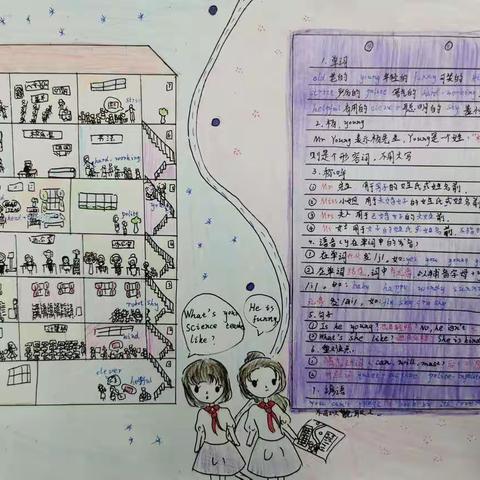 五（1）、五（2）英语Unit 1What’s he like？思维导图展