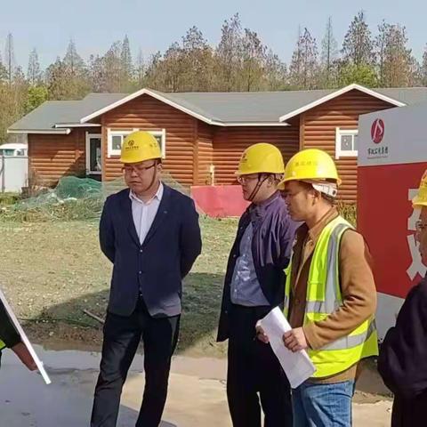 南昌市政建设集团副总经理付海华工程部部长白晓伟莅临南昌市政公用生态农业示范园研发大楼项目